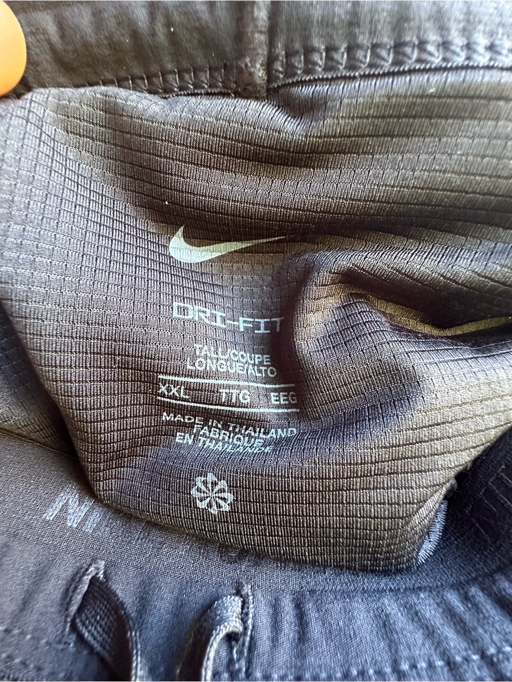 Nike Black Athletic Dri-FIT Shorts with Light Blue Swoosh - Picture 3 of 3